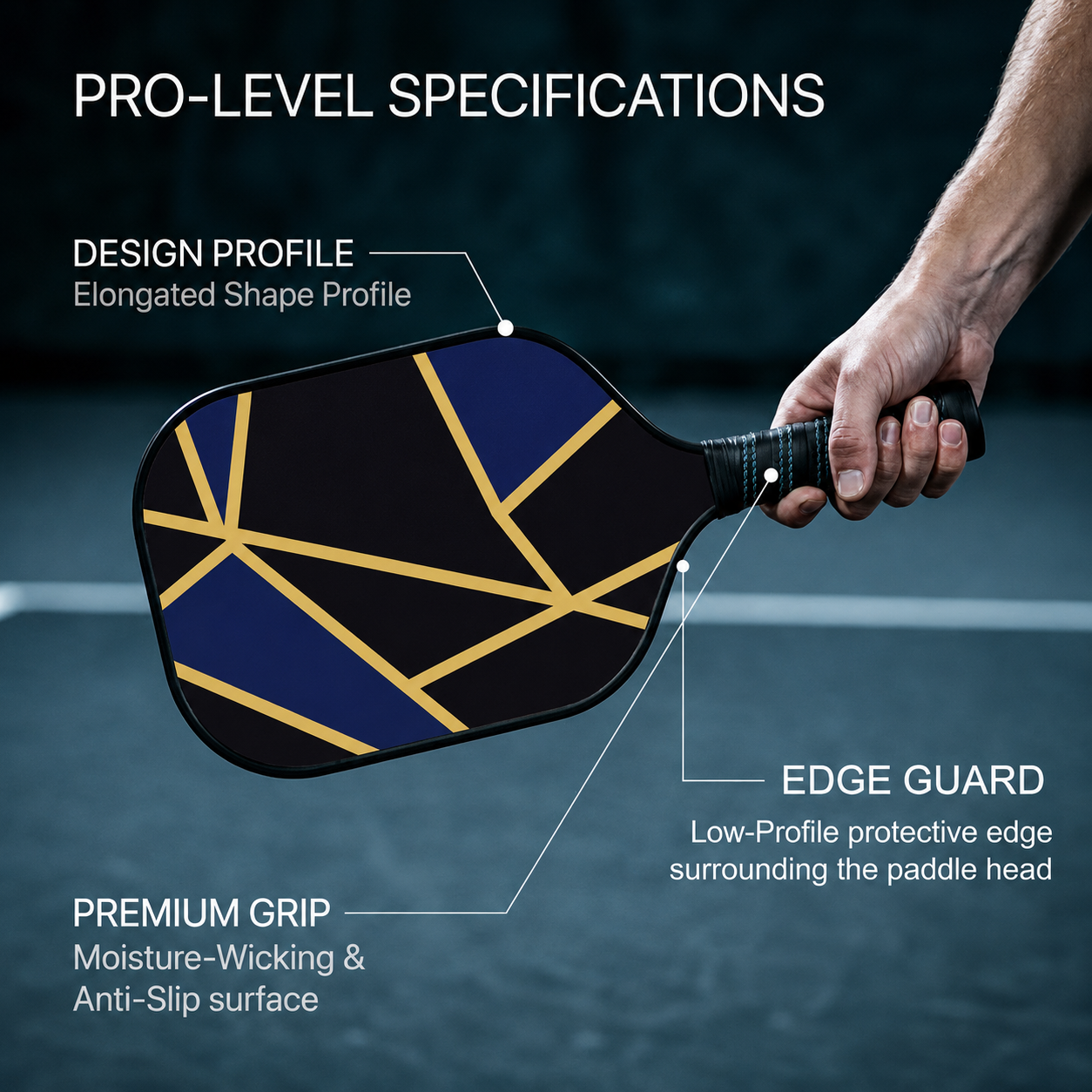 NOTIVEX Carbon Titan Pickleball Paddle - Premium Carbon Fiber Racket