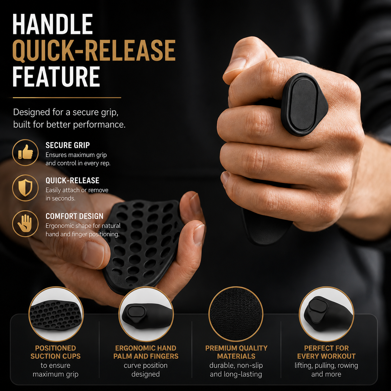 Stop Weight Slipping – Anti-Slip Grip for Heavy Lifting
