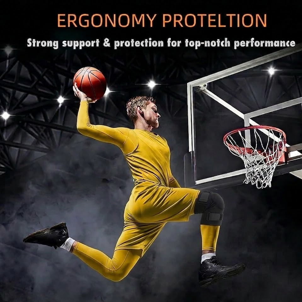 Flexible Silicone Knee Support Brace for Stability