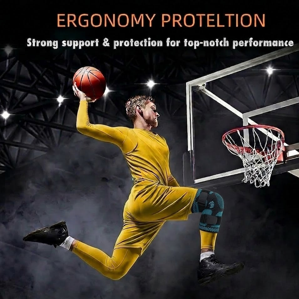 Flexible Silicone Knee Support Brace for Stability
