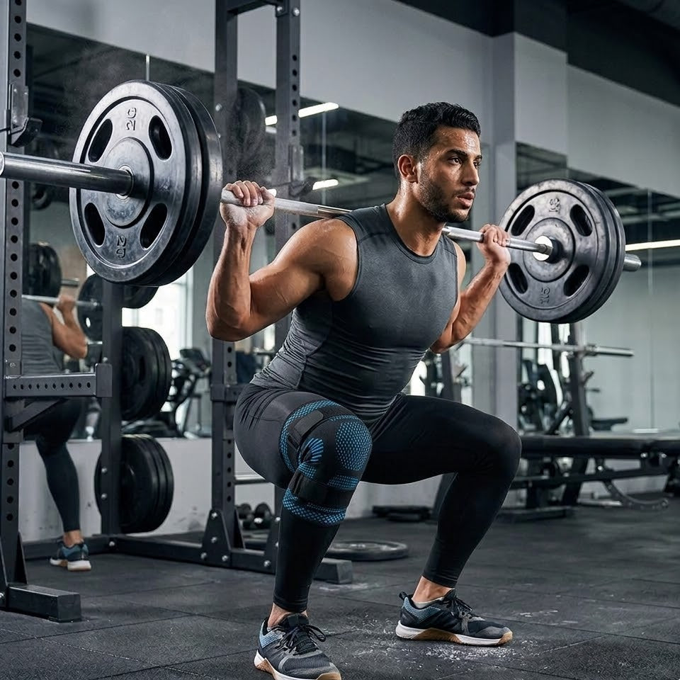 Flexible Silicone Knee Support Brace for Stability