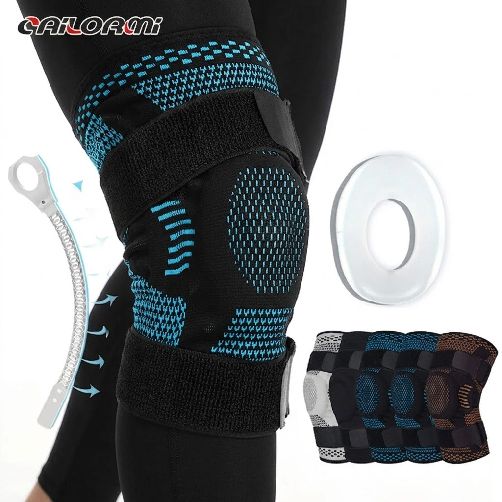 Flexible Silicone Knee Support Brace for Stability
