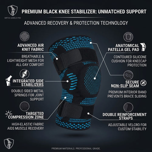 Flexible Silicone Knee Support Brace for Stability